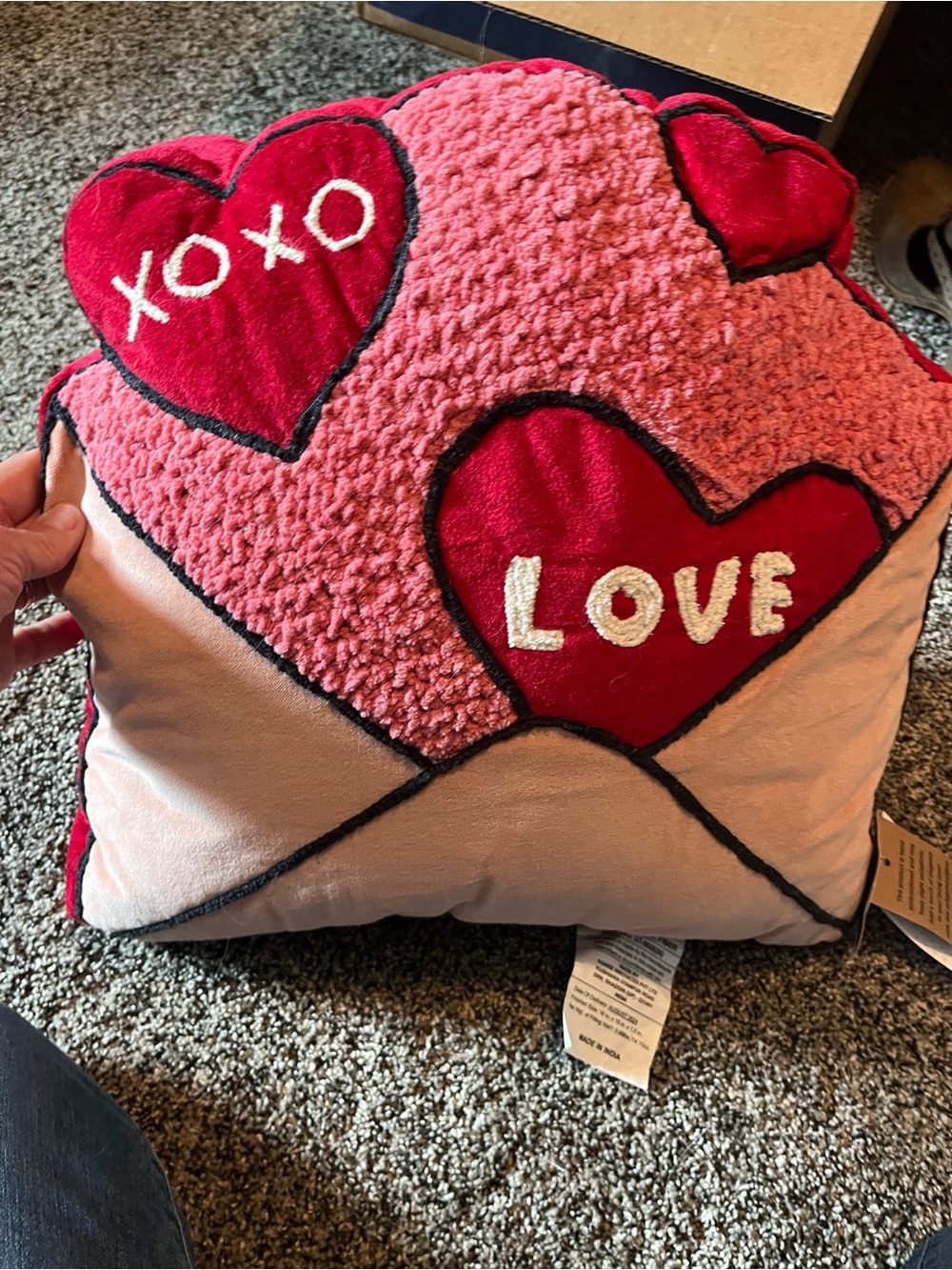Cupcakes and Cashmere Valentines pillow
